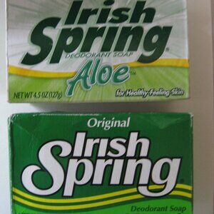 Vintage Irish Spring Original Scent Soap 5 oz 1 bar & Aloe in Box Made In USA